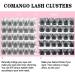 Lash Clusters DIY Eyelash Extensions | CoMango C Curl 10mm Mega Volume Clusters Lashes | Super Thin Band, Reusable & Comfortable | Individual Lash Extension Clusters | CM01-C-10mm - 1 Count Pack - Buy Online on GoSupps.com