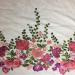 Floral Embroidered Lace Trim Fabric- Colorful DIY Sewing Applique Patches - 2 Yard - Buy Online on GoSupps.com