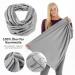 LaLoona Nursing Scarf | Breathable Cotton Nursing Cover for On-the-Go Breastfeeding | Stylish Grey Loop/Bolero - Buy Online on GoSupps.com