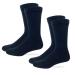 Carolina Ultimate Mens Diabetic Non Binding Crew Socks 2 Pair Pack Black Shoe Size: 9-13
