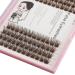 Bodermincer D Curl Brown Cluster Eyelash Extensions - Natural 3D Russian Volume Faux Lashes (14MM) for a Stunning Look - Shop Now - Buy Online on GoSupps.com