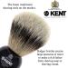 Kent BLK4 Handcrafted Silver Tip Badger Bristle Shaving Brush | Best for Shave Cream and Soap | Luxury Shaving Tool Since 1777 - Buy Online on GoSupps.com