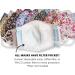 Stylish Reusable Cotton Face Masks for Women with Filter Pocket - Pack of 5 | Handmade Floral Pattern Designs | Adjustable Ear Straps - Buy Online on GoSupps.com