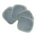 Polyte Premium Hypoallergenic Microfiber Fleece Makeup Remover and Facial Cleansing Cloth 8 x 8 in, 4 Pack (Gray)