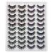 20 Pairs False Lashes Wholesale Bulk 4 Styles 3D Natural Dramatic Long Eyelashes Calphdiar 1-4 Styles 8mm-19mm