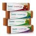 Himalaya Botanique Complete Care Toothpaste Plaque Reducer for Brighter Teeth and Fresh Breath 5.29 oz Variety 4-Pack