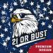 Play Platoon Tournament Series Cornhole Bags - Set of 8 - Red/Blue Eagle Design - Pro Style Dual Sided Slick and Sticky Bags - Buy Online on GoSupps.com