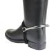 Kerbl Men's Drop-Shape Spurs with Straps 15 mm Metallic
