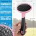 Bluepet Cat & Small Dog Brush | Gentle Undercoat Removal & Daily Fur Care - Mini Pink Rabbit Brush - Buy Online on GoSupps.com