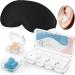 Mavoslg Silicone Earplugs & Ultra Soft Foam Earplugs with Sleep Eye Mask - 3D Hollowed Design Value Pack for Sleeping, Snoring, Travel, Airplanes, Shift Work - 32dB NRR - White - Buy Online on GoSupps.com