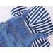 Pet Denim Stripe Jumpsuit for Small Dogs | Adorable Puppy Jeans Coat | Dog Hoodie Apparel in Blue-1 | S Weight (34lb) | Chest (12) | Machine Washable - Buy Online on GoSupps.com