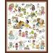 Joy Sunday Cross Stitch Kits Stamped Full Range of Embroidery Starter Kits for Beginners DIY 14CT 2 Strands -Fairy Tale World(Printed) 18.11 22.44 inch Printed Kits Fairy tale world(printed) 18.11 22.44 inch