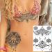 COKTAK 6 Pieces Black Henna Tattoo Stickers - Feather Mandala Flower Body Art for Women - Large Arm Tattoos Sheet - Indian Mehndi Design - Sexy Temporary Wedding Tatoos - Buy Online on GoSupps.com