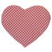 Cherry stone pillow heart approx. 30x25cm - red-white - heat cushion - grain pillow - a charming gift