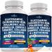 Glucosamine Chondroitin, MSM, Turmeric Curcumin, Collagen, Hyaluronic Acid, Omega 3 Health Supplement for Men & Women 240 Count 120 Count (Pack of 2)