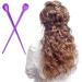 180-Piece Purple Plastic Hair Curler Roller Picks Set for Styling - Perfect Christmas or Valentine's Day Gift - Buy Online on GoSupps.com