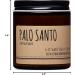 Buy Pure Palo Santo Candle - Essential Oil Aromatherapy | 4oz Soy Wax Scented Candle from Ecuador | Purification & Cleansing | Free Palo Santo - Buy Online on GoSupps.com