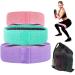 Retractable exercise band resistance fitness belt Set of 3 Levels. non-slip hip belt with polygonal fabric for squats legs hips thighs and buttocks exercise Thick Wide Fitness Loop Circle for Men & Women.