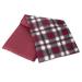 Rapeseed pillow 20x50cm large 3-chamber - heat pad grain pillow - pillow - flannel check-red 50 x 20 cm rapeseed