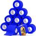 Hund is K nig Association self -adhesive elastic bandage 12x4.7m self -adhesive bandage adhesive bandage self -adhesive for humans & animals binding bandage self -adhesive fixing bandage self -adhering 12 rolls (5 cm x 4.7 m) blue)