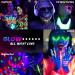 The Glowhouse UV Neon Face Paint and Body Paint Set (Pack of 6) Fluorescent Brightest Glow under UV! - Buy Online on GoSupps.com