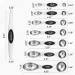 Spring Chef Magnetic Measuring Spoons Set - Heavy Duty Stainless Steel - BPA Free - Black - Set of 8 with Leveler - Buy Online on GoSupps.com