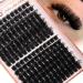 Winifred Fluffy Lash Clusters Thick Volume Cluster Eyelash Extensions 160D+200D Individual Lashes D Curl Wispy Lash Clusters Eyelash Clusters 18mm Mink Clusters Lashes F1-200D