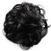 CAISHA by PRETTYSHOP Messy Scrunchie Bun Voluminous Wavy Hairpiece Heat-resistant Synthetic Fibres Black-Brown G41A black-brown #2 G41A