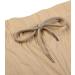 AUDATE Men's Cotton Linen Harem Pants - Casual Elastic Waist Beach & Yoga Pants in Khaki - International Shipping Available - Buy Online on GoSupps.com