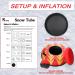 PHETEA Foldable Inflatable Snow Tube for Sledding | Heavy Duty Towable Tube for Adults | Commercial Grade | Red - Buy Online on GoSupps.com