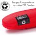 FEFI Hardcase Glasses Case - Eco-Friendly Fabric Cover from Recycled PET Bottles - Red | International Shipping - Buy Online on GoSupps.com