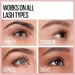 Maybelline Lash Sensational Waterproof Mascara - Lengthening & Volumizing for Full Fan Effect | Very Black 0.3 Fl Oz - International Shipping Available - Buy Online on GoSupps.com