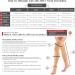 Truform Compression 30-40 Mmhg Thigh High Open Toe Dot Top Stockings Black Medium 2 Count - Buy Online on GoSupps.com