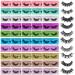 FARRED Wholesale Fluffy Dramatic Bulk Lashes Mix 10 Styles 50 pairs Pack Individual Box 10-18mm Volume Faux Mink Eyelash Thick 8D Fake Lash Short Natural Look Eyelashes (style i-50 pairs)