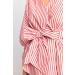 Rich & Royal Striped Blouse with Puffed Sleeves 36 - Cherry Tomato | Shop Internationally Fashion for Global Trendsetters - Buy Online on GoSupps.com