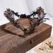 MOSTORY Handmade Brown Feather Crown - Gothic Flower Headpiece Elf Moon Cirlet with Crow Skull Dark Woodland Headband for Women Witch Renaissance Halloween Cosplay Goth Wedding - Buy Online on GoSupps.com