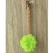 Exfoliating Shower Loofah & Back Scrubber with Long Wooden Handle - Perfect for Men & Women - Easy Reach Bath Brush (Green - Buy Online on GoSupps.com