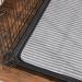 Bone Dry Large Gray Striped Pet Cage Mat - Absorbent and Durable - Buy Online on GoSupps.com