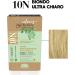 Helan Capelvenere Colours Natural Permanent Hair Colour Gentle Formula 10N Ultra Light Blonde Easy and Odourless Hair Colour Kit with Excellent Coverage Ammonia and Alcohol Free Hair Colour - Buy Online on GoSupps.com