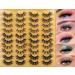 20 Pairs Fluffy Faux Mink Dramatic Eyelashes - 5 Styles, 20mm Wispy Volume Pack by TOOCHUNAG - Buy Online on GoSupps.com