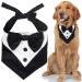 Odi Style Dog Tuxedo for Large Dogs - Cool Engagement Gift, Dog Wedding Attire Suit with Bow Tie, Dog Tux Wedding Dress Costume Bandana, Wedding Gifts Signs, Bridal Shower Photography Props