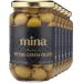 Mina Pitted Green Olives, 12.5 oz (Pack of 6) - Premium, Handpicked and Naturally Cured Olives, Gluten Free, Low Carb, Vegan, Great Keto Snack