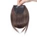 Shop Sego Pony Hair Clip-In Bangs Extensions - Natural Black & Light Brown Fringe | Premium One Piece Hair Extensions for Effortless Style - Buy Online on GoSupps.com