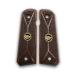 1911 Original Series US logo 1911 wooden handles Ambi Safety Cut hand -fired weapons handles pistol grips 1911 wooden handles 1911 handles for full size 1911 accessories gift for veterans (gold metal log