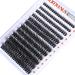 Goddvenus Eyelash Extension Kit Fluffy Individual Eyelashes Kit 20mm D Curl Russian Cluster Lashes Thick Eyelash Clusters Kit with Lash Individuals Bond and Seal Eyelash Applicator D-96D - Buy Online on GoSupps.com