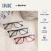 Buy OPULIZE Ink Reading Glasses 2 Pack - Rectangular Frame Scratch Resistant Unisex +2.50 Magnification - International Shipping Available - Buy Online on GoSupps.com
