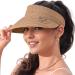 Sonnenhut women straw sunshield UV protection 50 sunny cap sun cap sun visor visor umbrella cap sun has women sun hat for women summer hats beach sunvisor parasol foldable unit size khaki