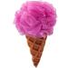 3D effect bathing sponge/shower sponge/massage sponge - ice cream - pink/pink - sponge with a bathingosette - for children & adults - bathing crawl/shower cure - to .. without names