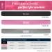 GYMB Long Resistance Band Set - Non Slip Cloth Exercise Bands for Glutes, Thighs & Legs - Booty Band Training - 3 Levels (Pink/Gray/Black) - Buy Online on GoSupps.com