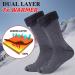 Time and River Thermal Socks - Unisex Soft Insulated Heat Socks for Winter Activities (Black)*2 | Medium Size - Buy Online on GoSupps.com